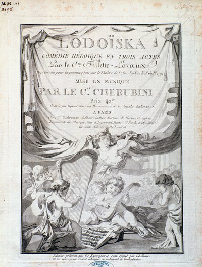 路易吉·凯鲁比尼 (Luigi Cherubini) 的歌剧《洛多伊斯卡 (Lodoiska)》 作者 意大利学校
