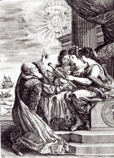 伽利略伽利莱作品的主题，于1656年在博洛尼亚出版 作者 意大利学校