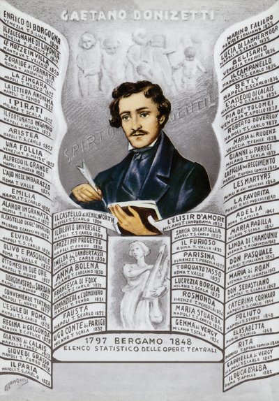 Gaetano Donizetti，意大利作曲家（1797-1848） 作者 意大利学校
