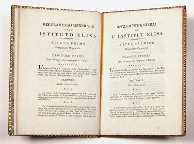 1811年7月14日在卢卡举行的卢卡Instituto Elisa总则（印刷） 作者 意大利学校