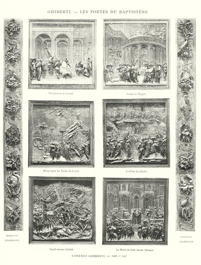 Ghiberti, Les Portes du Baptistere, Lorenzo Ghiberti 作者 意大利学校