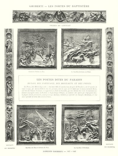 Ghiberti, Les Portes du Baptistere, Lorenzo Ghiberti 作者 意大利学校