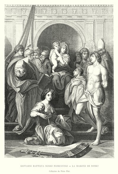 Giovanni Battista Rosso Fiorentino，La Madone de Rosso，Palais Pitti 收藏（雕刻） 作者 意大利学校