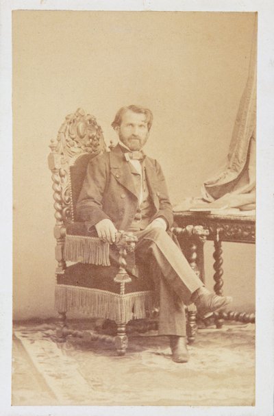 朱塞佩威尔第（1813-1901）c.1860（棕褐色照片） 作者 意大利学校