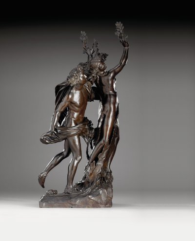 阿波罗（Apollo）和达芙妮（Daphne）的组合，约写于Gianlorenzo Bernini，约1722年 作者 意大利学校