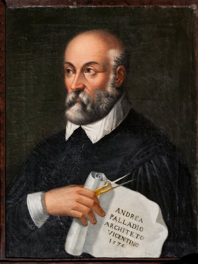 宾客住宿：建筑师兼场景设计师安德里亚·帕拉迪奥 (Andrea Palladio) 的肖像 作者 Italian School