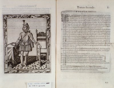 如何跳舞capriola Le Gratie dAmore的双页（Le Grazie dAmore）由意大利舞蹈家Cesare Negri称为The Trombone（1536-1604），舞蹈条约 作者 意大利学校
