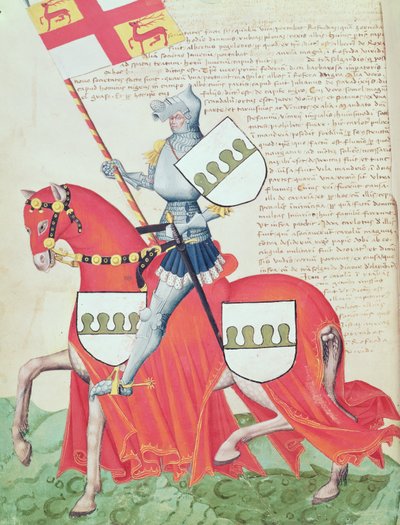 骑士，来自“Codex Capodilista”（牛皮纸） 作者 意大利学校