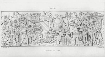 La Colonna Trajana, Trajans Column (engraving) 作者 意大利学校