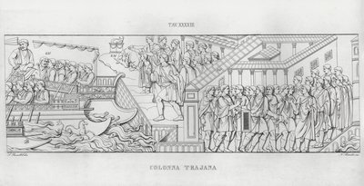 La Colonna Trajana, Trajans Column (engraving) 作者 意大利学校