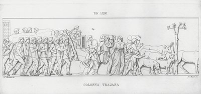 La Colonna Trajana, Trajans Column (engraving) 作者 意大利学校