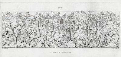 La Colonna Trajana, Trajans Column (engraving) 作者 意大利学校