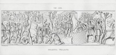 La Colonna Trajana, Trajans Column (engraving) 作者 意大利学校