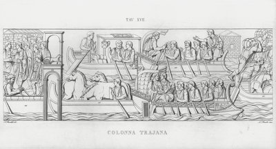 La Colonna Trajana，图拉真的柱子（雕刻） 作者 意大利学校