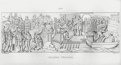La Colonna Trajana，图拉真的柱子（雕刻） 作者 意大利学校