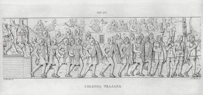 La Colonna Trajana，图拉真的柱子（雕刻） 作者 意大利学校