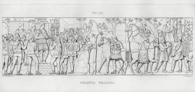 La Colonna Trajana，图拉真的柱子（雕刻） 作者 意大利学校
