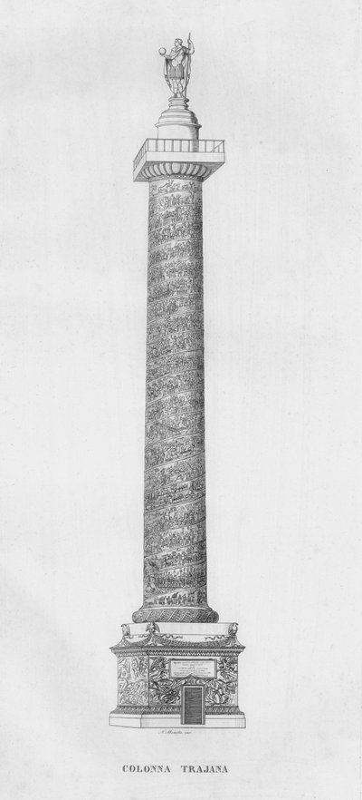 La Colonna Trajana, Trajans Column (engraving) 作者 意大利学校