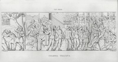 La Colonna Trajana, Trajans Column (engraving) 作者 意大利学校