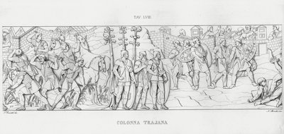 La Colonna Trajana，图拉真的柱子（雕刻） 作者 意大利学校