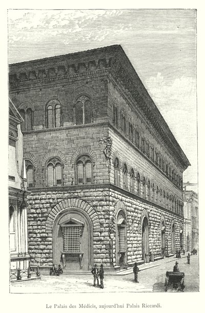 Palais des Medicis，现在的 Palais Riccardi（雕刻） 作者 意大利学校
