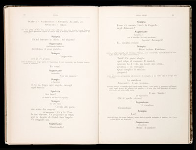 Libretto della Tosca by Giacomo Puccini, Edition Ricordi, Italy 作者 意大利学校