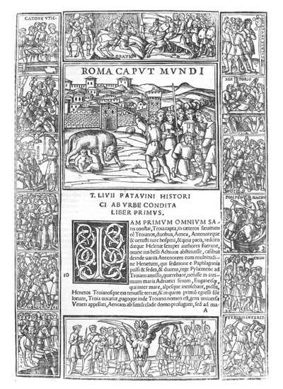 Livys罗马历史，下面。 1 Roma Caput Mundi，1520年在威尼斯出版 作者 意大利学校