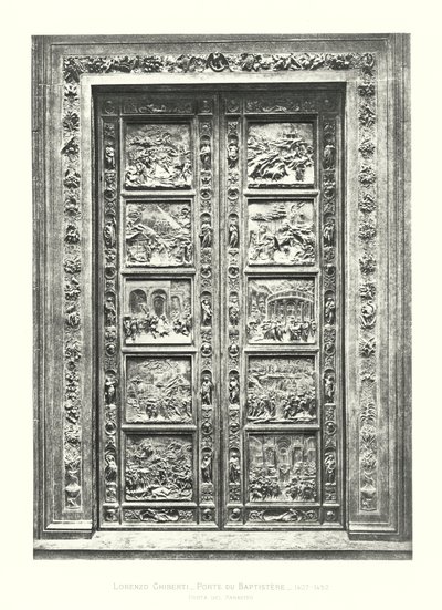 洗礼堂之门洛伦佐·吉贝尔蒂 (Lorenzo Ghiberti) 作者 意大利学校