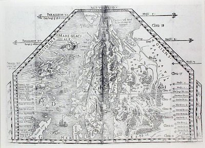 斯堪的纳维亚半岛地图，来自奥拉斯-马格努斯的地图集 作者 意大利学校