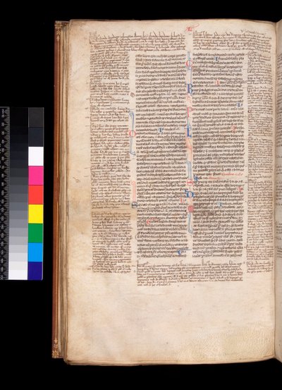 Ms 213. Gregory IX, Decretales with Apparatus by Bernardo Botone of Parma, F.93v. Main text in a gothic bookhand (littera rotunda) 作者 意大利学校