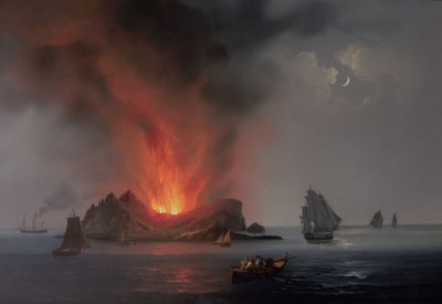 1831年，新火山从西西里岛周围的海上喷发而来 作者 意大利学校