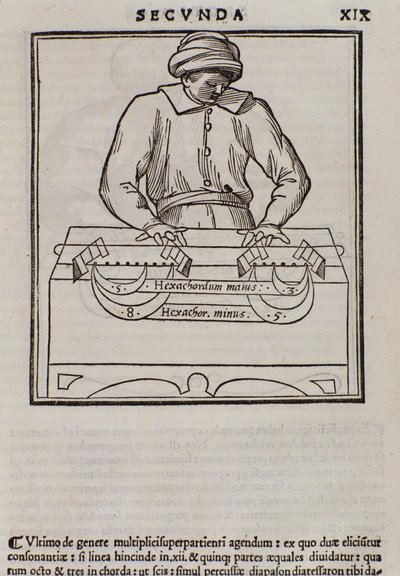 来自理论音乐的页面由Lodovico Fogliani（1475？-1542）（或Ludovico Foliani）理论家音乐剧 作者 意大利学校