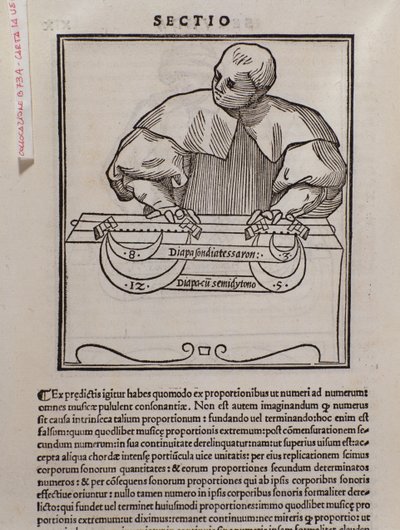 来自理论音乐的页面由Lodovico Fogliani（1475？-1542）（或Ludovico Foliani）理论家音乐剧 作者 意大利学校