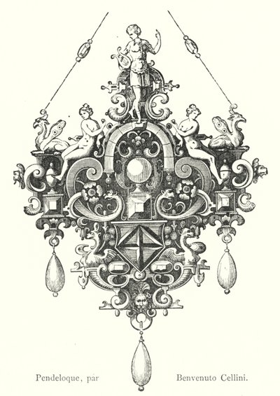 Pendeloque，作者 Benvenuto Cellini（雕刻） 作者 意大利学校