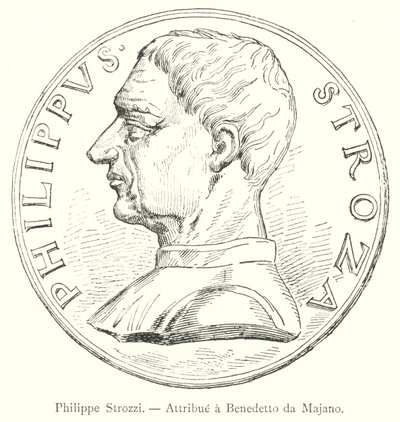 Philippe Strozzi, Attribue a Benedetto da Majano (engraving) 作者 意大利学校