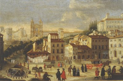 西班牙广场和Trinita dei Monti 作者 意大利学校