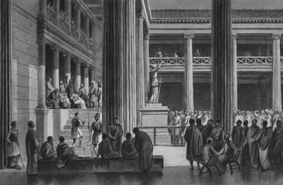 庞贝：大教堂（石版画） 作者 Italian School