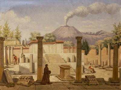庞贝城，1840年 作者 意大利学校