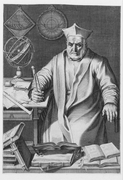 红衣主教克里斯托弗-克拉维乌斯的画像，1606年。 作者 意大利学校