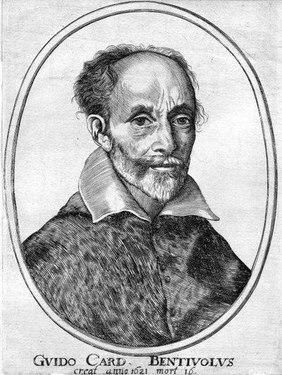 红衣主教Guido Bentivoglio的肖像 作者 意大利学校