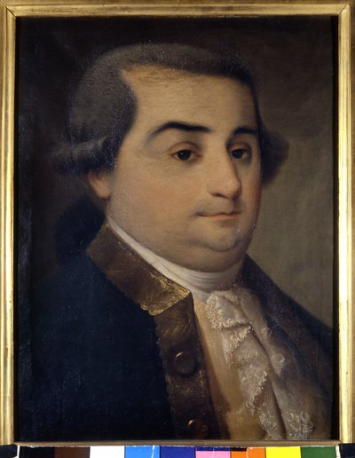 贝卡利亚侯爵切萨雷-博纳纳（1738-1794）的肖像，意大利法学家。18世纪的匿名画作。米兰博物馆。米兰 作者 意大利学校