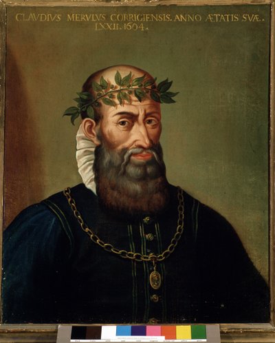 Claudio Merulo（Merlotti，Merulus）（1533-1604）意大利作曲家17世纪的肖像。 作者 意大利学校