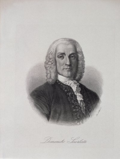 多梅尼科斯卡拉蒂的肖像（1686-1757） 作者 意大利学校