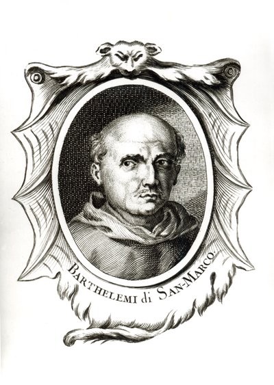 Fra的肖像。 Bartolomeo di San Marco 作者 意大利学校