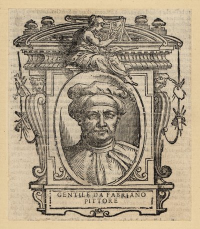 Portrait of Gentile da Fabriano, Italian painter, International Gothic style, circa 1370-1427 作者 意大利学校