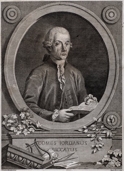 佐丹奴（约旦）Riccati（1709-1790）物理学家，数学家和音乐理论家的肖像 作者 意大利学校