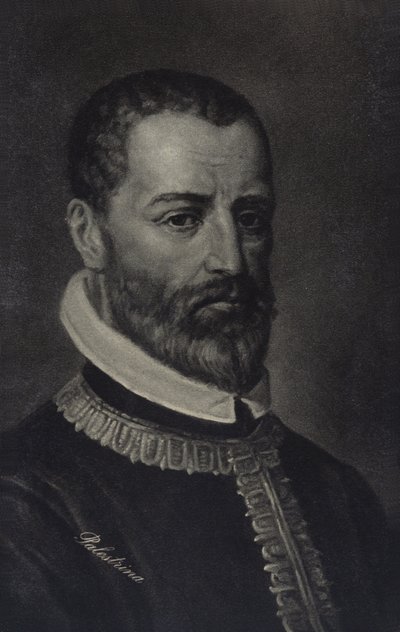 来自Palestrina的Giovanni Pierluigi的肖像 作者 意大利学校