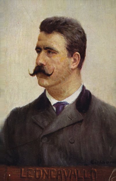 Ruggero Leoncavallo的肖像 作者 意大利学校
