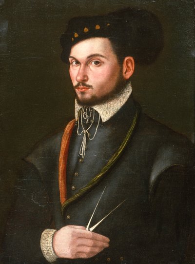 导航员的画象与他的分切器刺破路线，c.1560 作者 Italian School