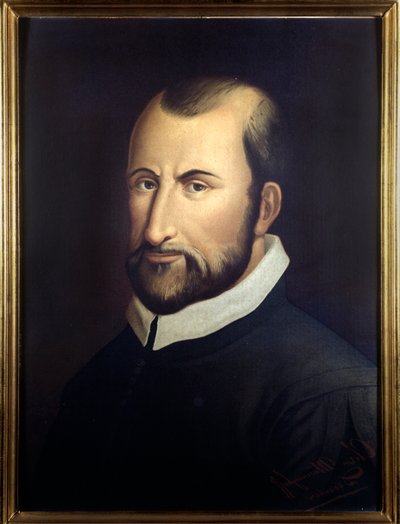 来自Palestrina（1525-1594）的意大利作曲家Giovanni Pierluigi的肖像。 作者 意大利学校